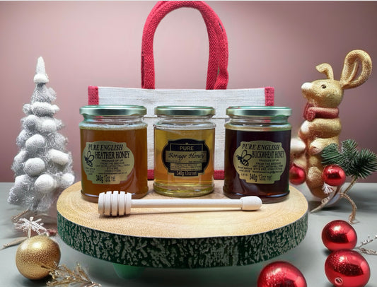 Pure English Borage, Heather and Buckwheat Honey 340g