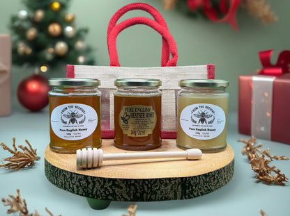 Pure English Runny, Set and English Heather Honey 340g