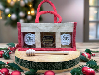 Gift Bag, Staffordshire Runny, Set And Chunk Honeys