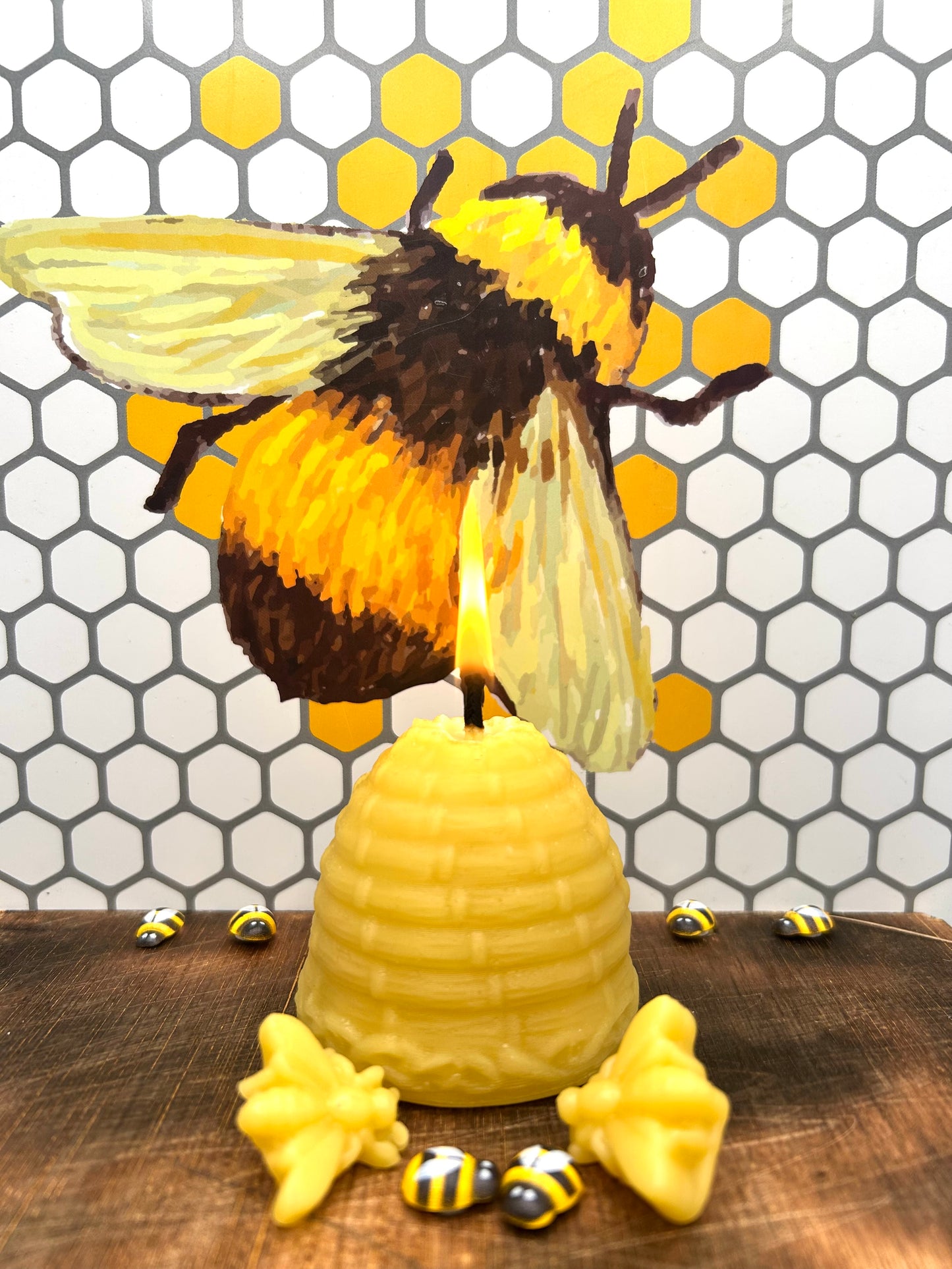 Beeswax Skep Candle