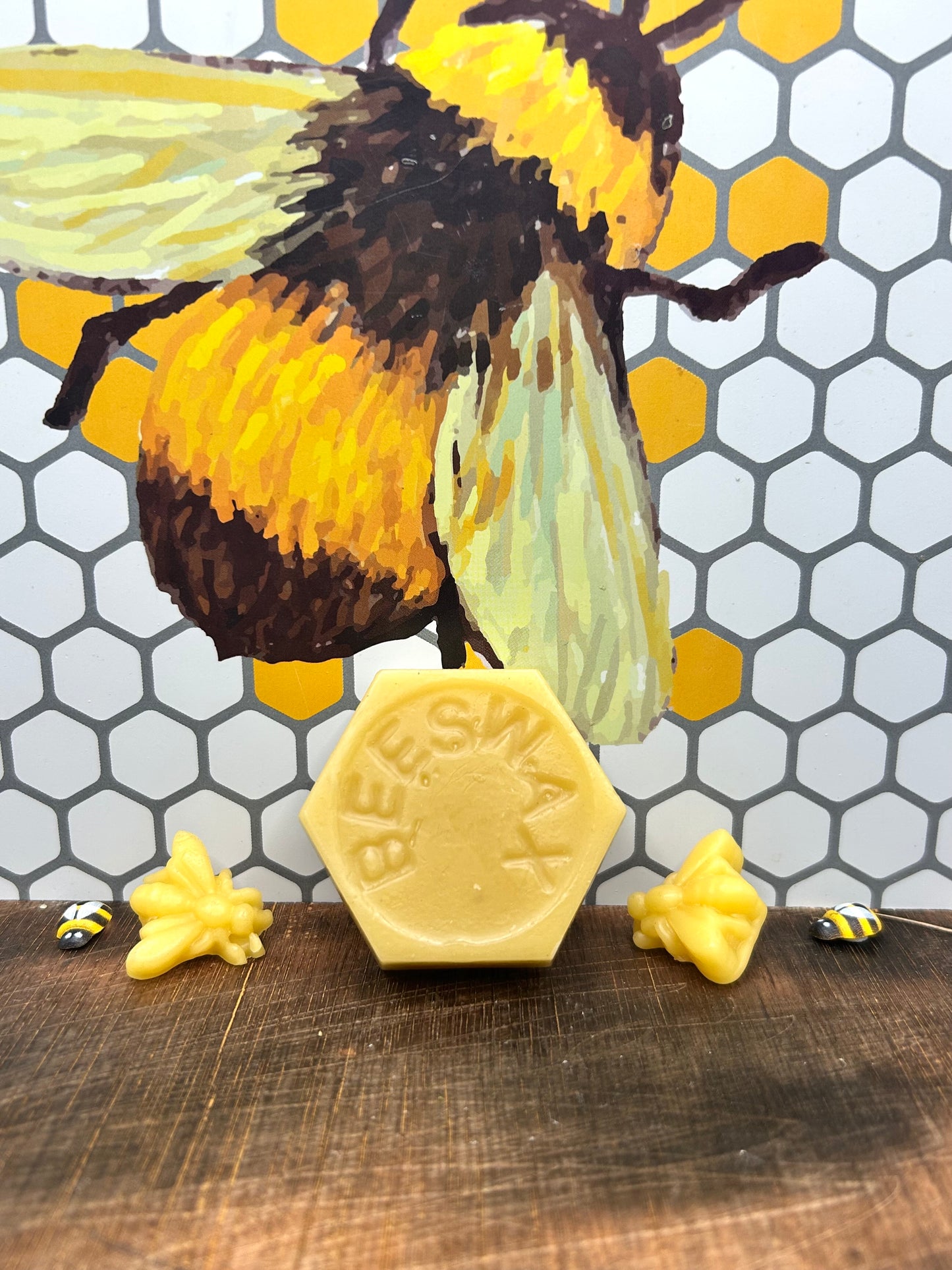 Hexagonal Beeswax Block