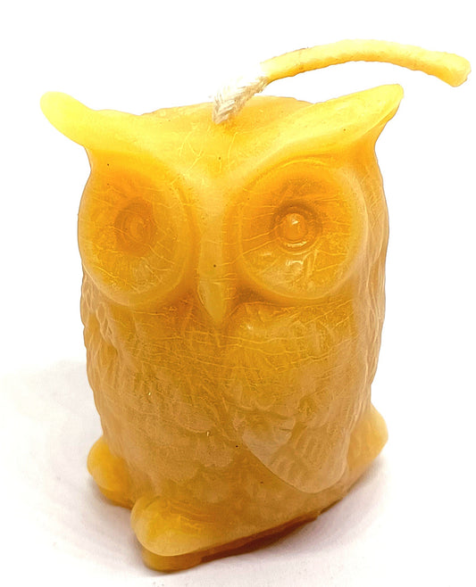 Small Beeswax Owl Candle
