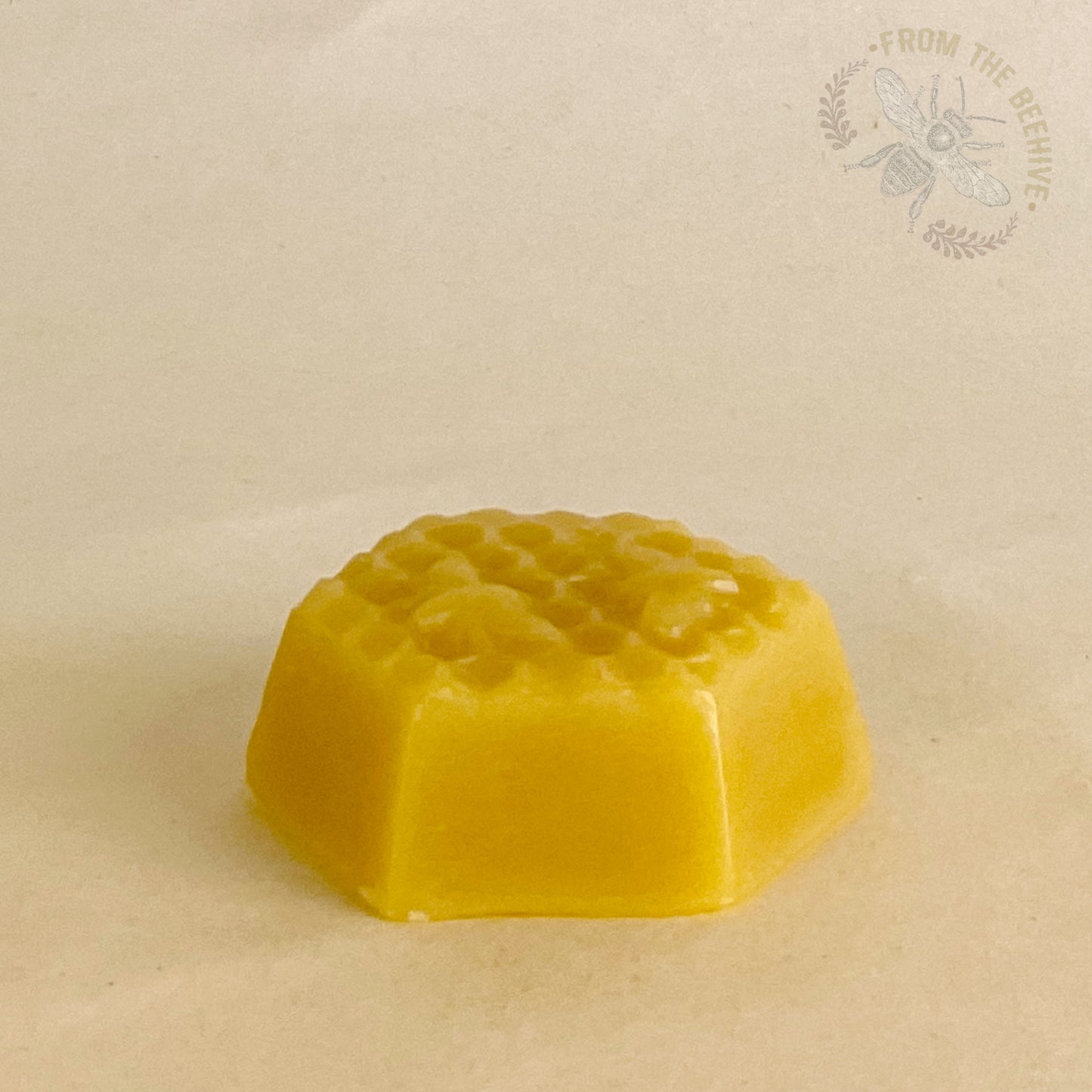Bees On Comb Beeswax Block