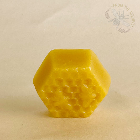 Bees On Comb Beeswax Block